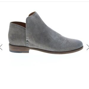 Frye Elyssa Shootie Womens Gray Suede Ankle Booties Size 7.5